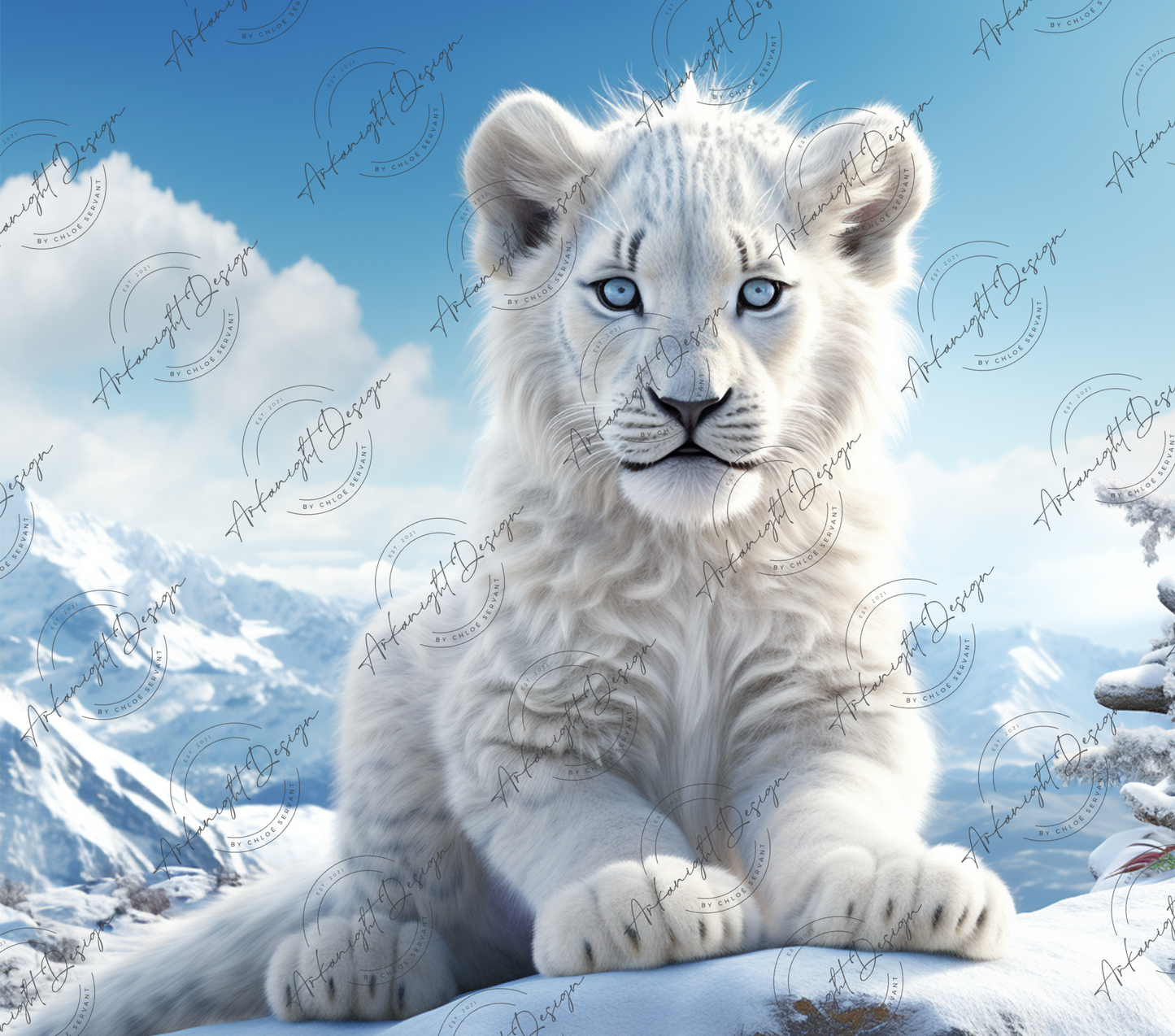 Winter White Lion