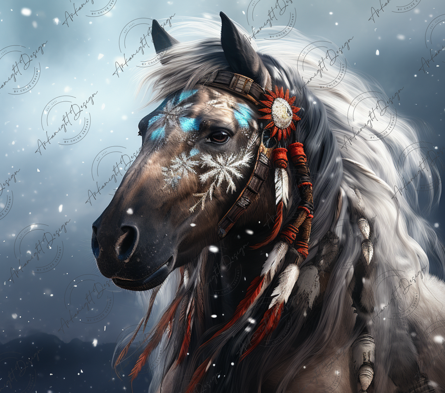 Boho Mustang horse - 02