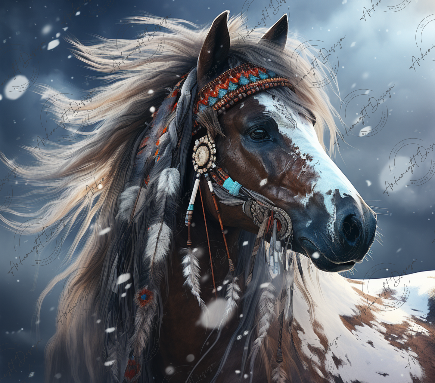 Boho Mustang horse - 01