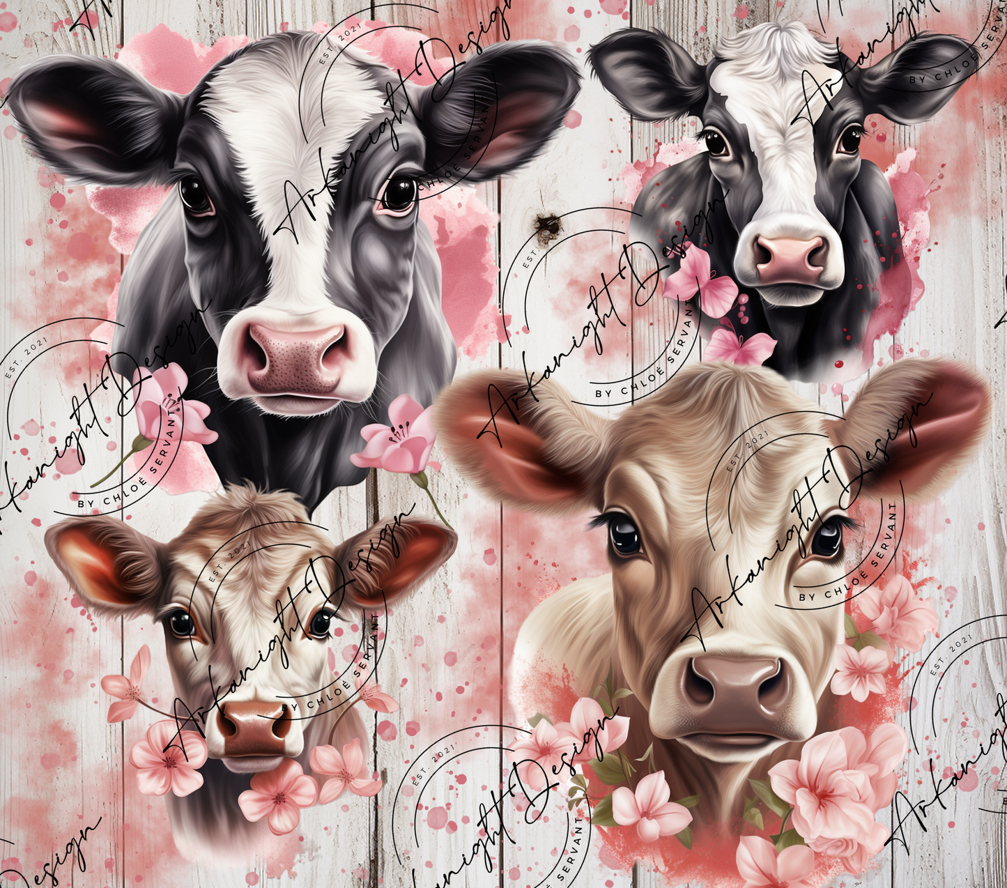 Cute Pink Cow's