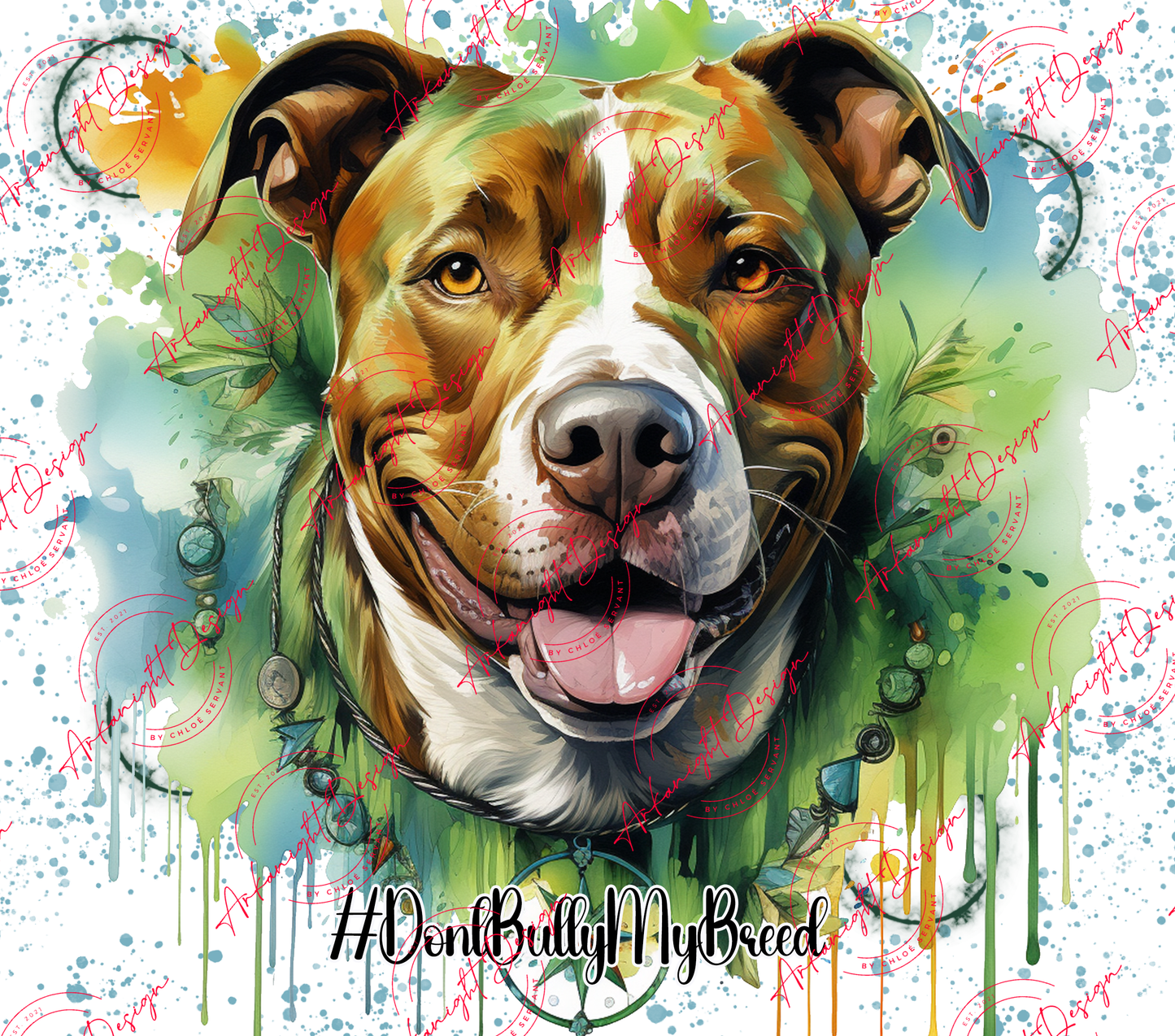 #DontBullyMyBreed-White & Tan