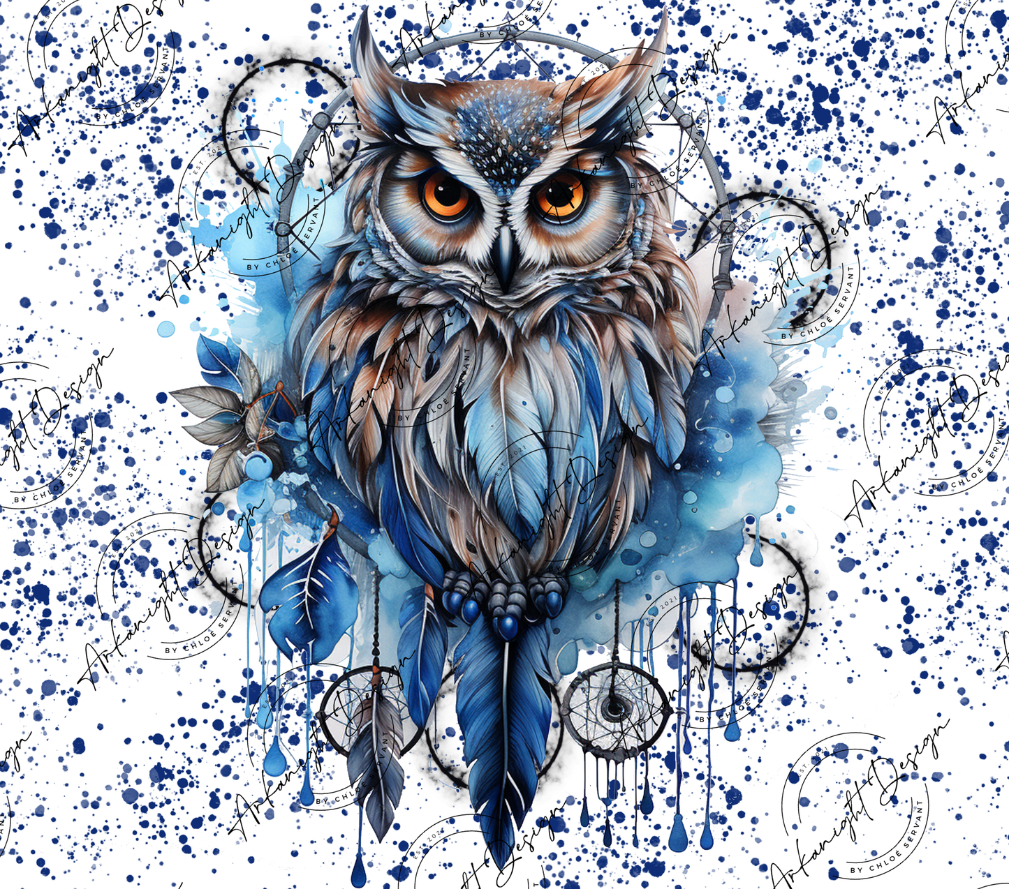 Impression - Watercolor Boho Owl