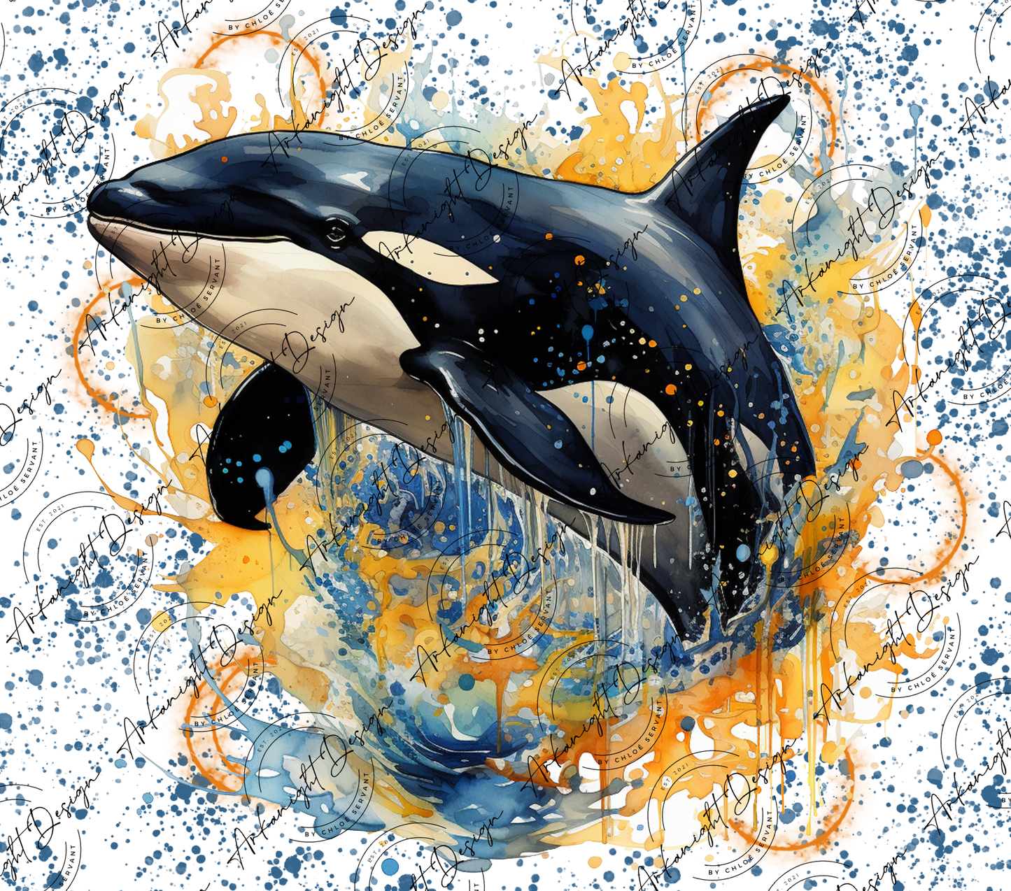 Impression - Watercolor Boho Orca-02