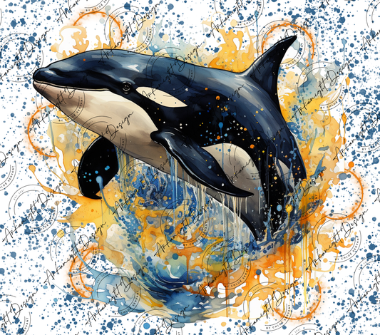 Impression - Watercolor Boho Orca-02