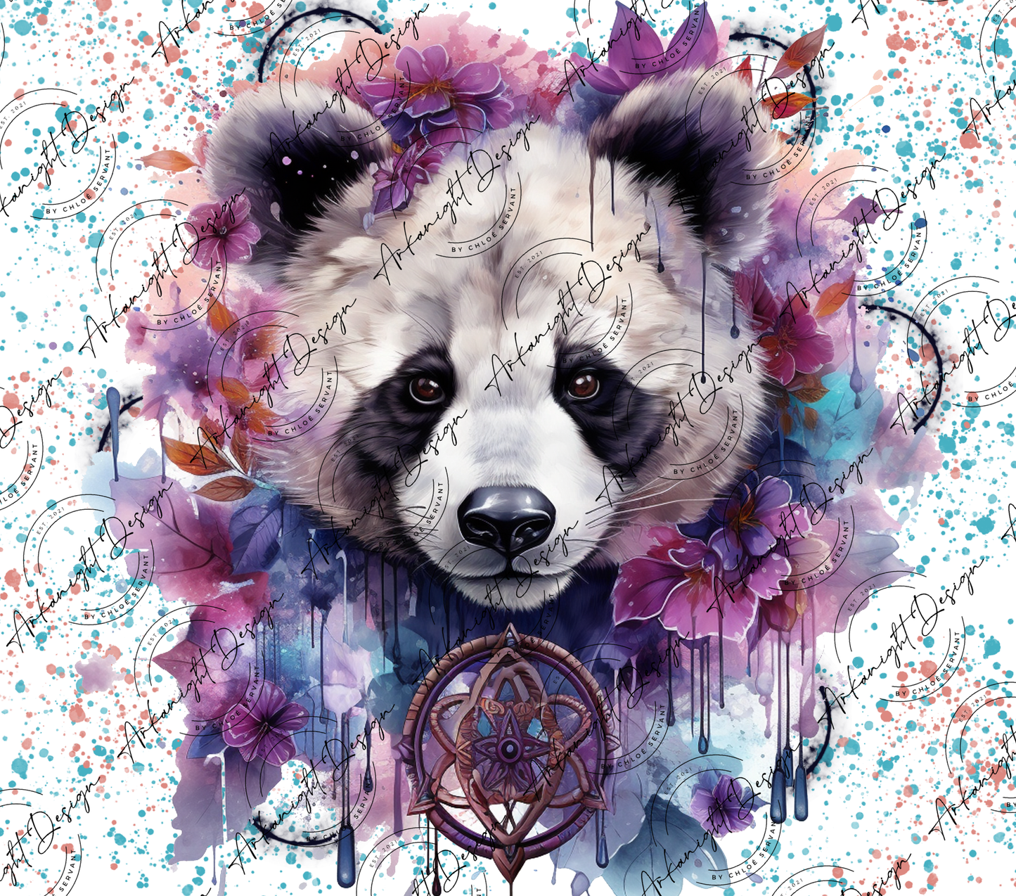 Watercolor Boho Panda