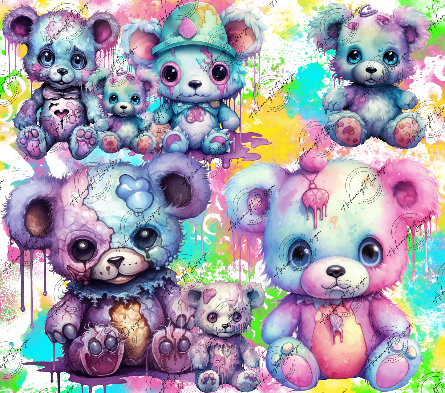 Impression - Neon Killer Bear