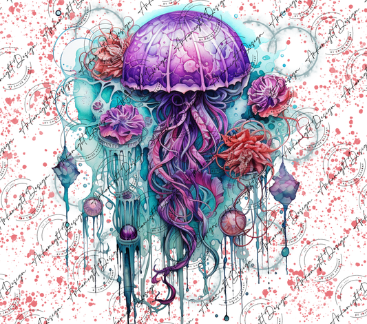 Impression - Watercolor Boho JellyFish