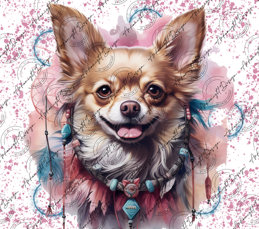 Impression - Watercolor Boho Chihuahua