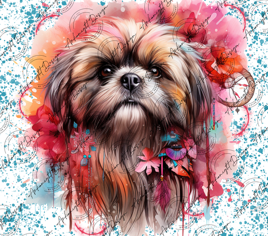 Impression - Watercolor Boho Shih Tsu