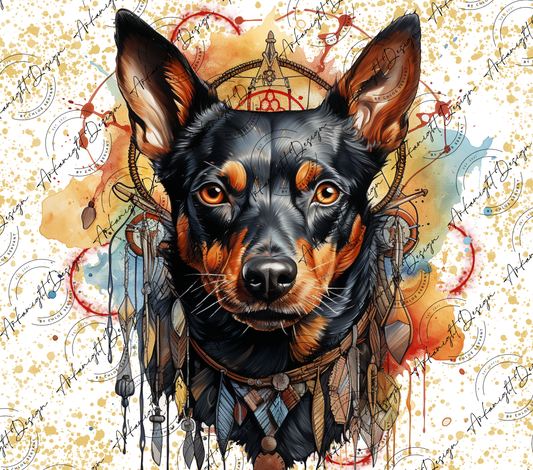 Impression - Watercolor Boho Pinscher