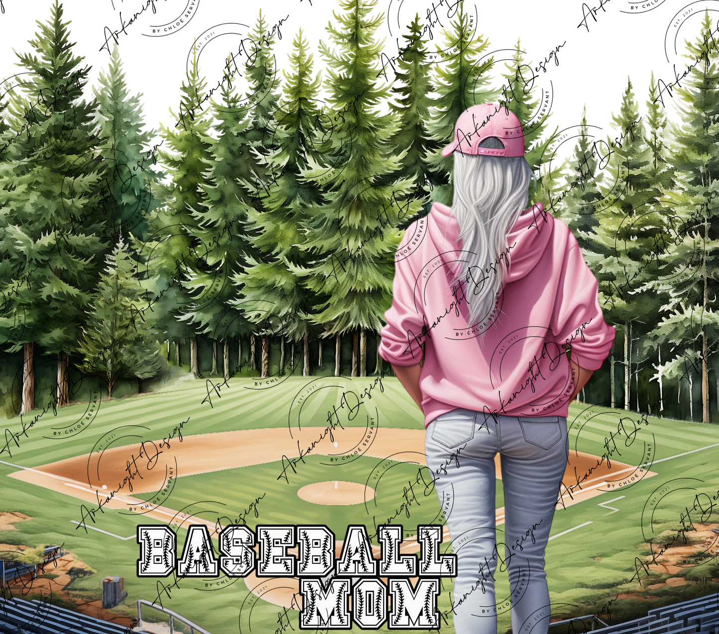 Baseball Mom - Blonde Platine