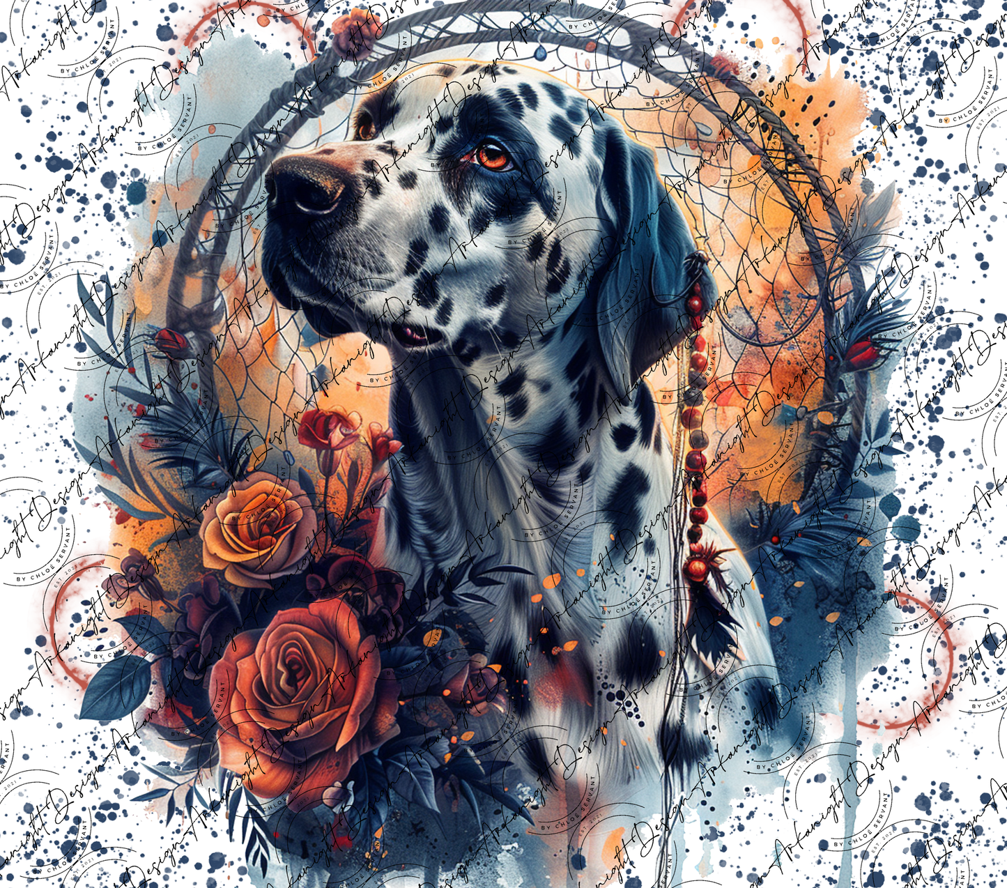 Impression - Watercolor Boho Dalmatian