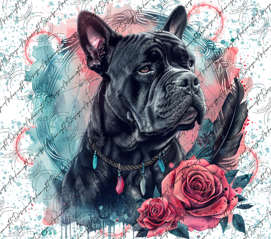 Impression - Watercolor Boho Cane Corso-02