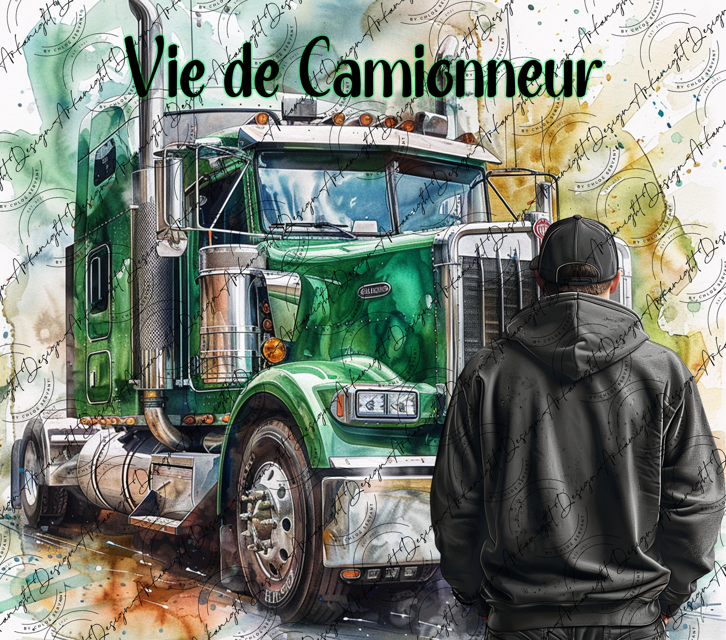 Impression - Vie de Camionneur - Vert