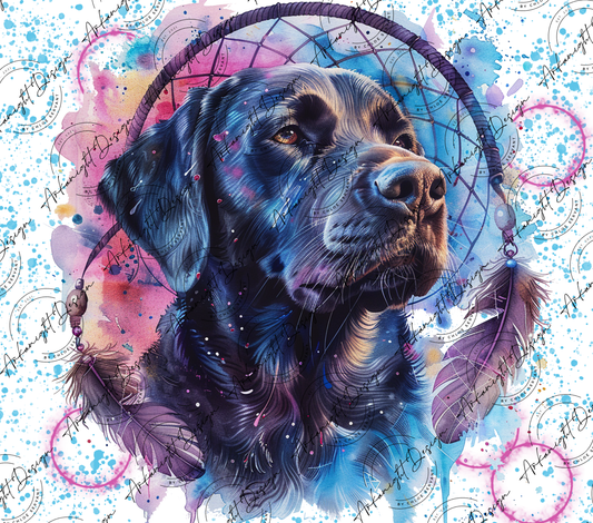 Impression - Watercolor Boho Black Labrador