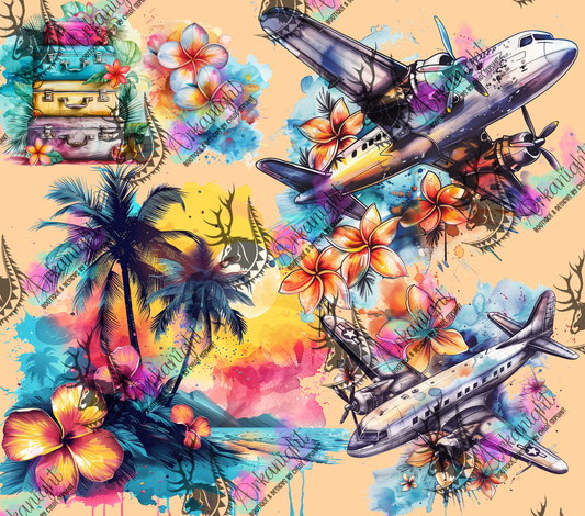 Impression - Plane & Plumeria