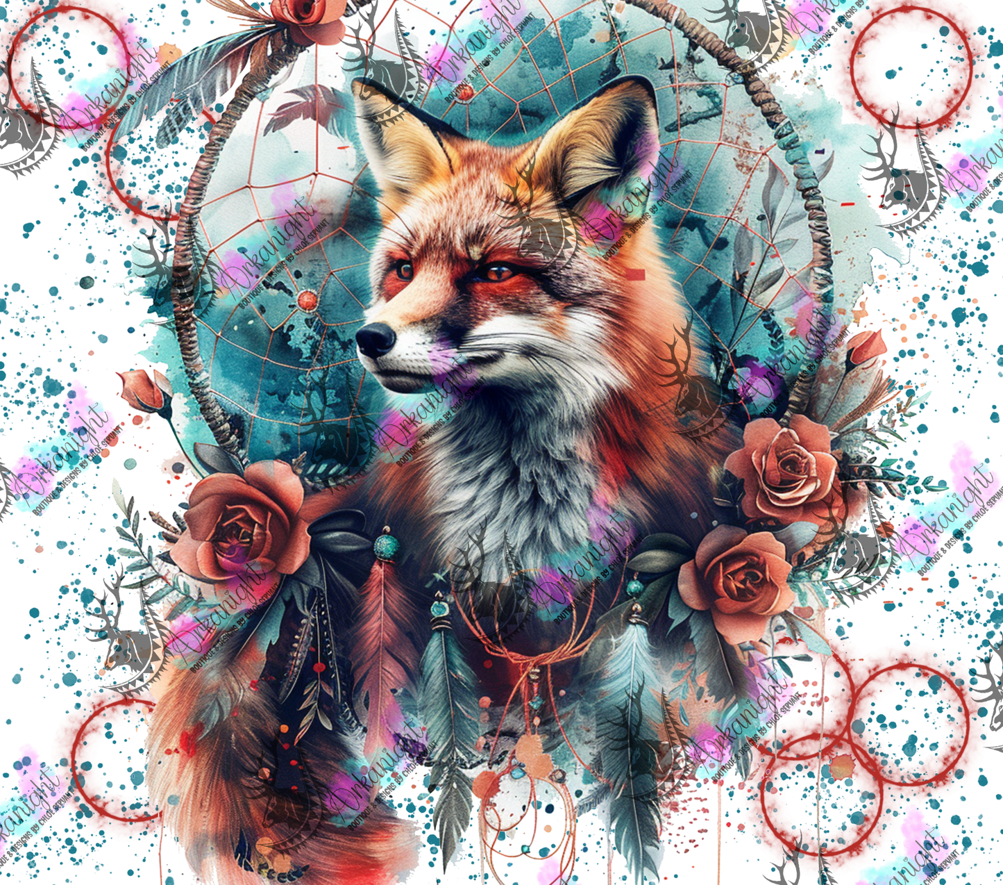 Numérique -  Watercolor Boho Fox