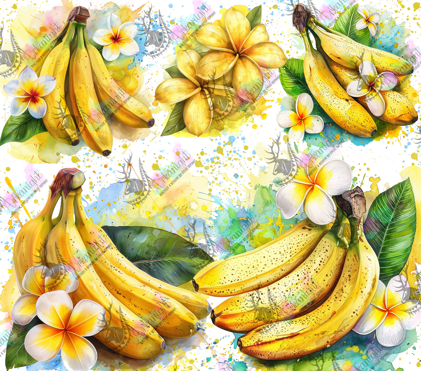 Numérique -  Watercolor Banana