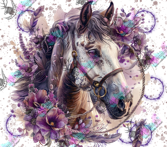 Impression - Watercolor  Apaloosa - Pruple