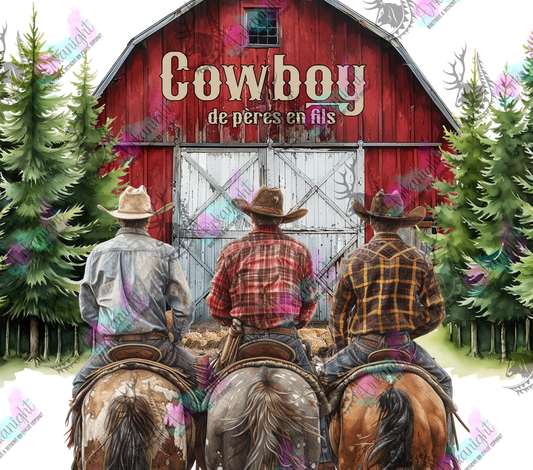 Impression - Cowboy de pères en fils