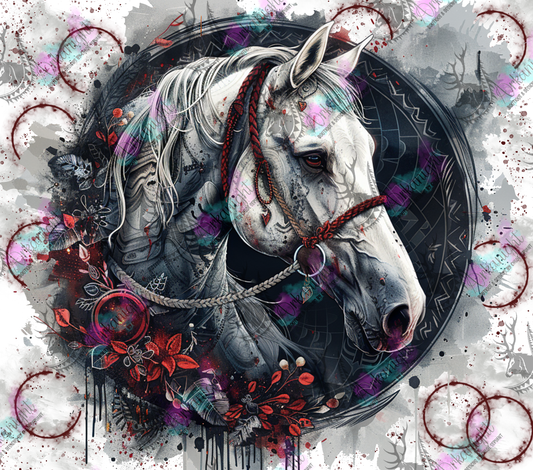 Impression - White Aztec Horse