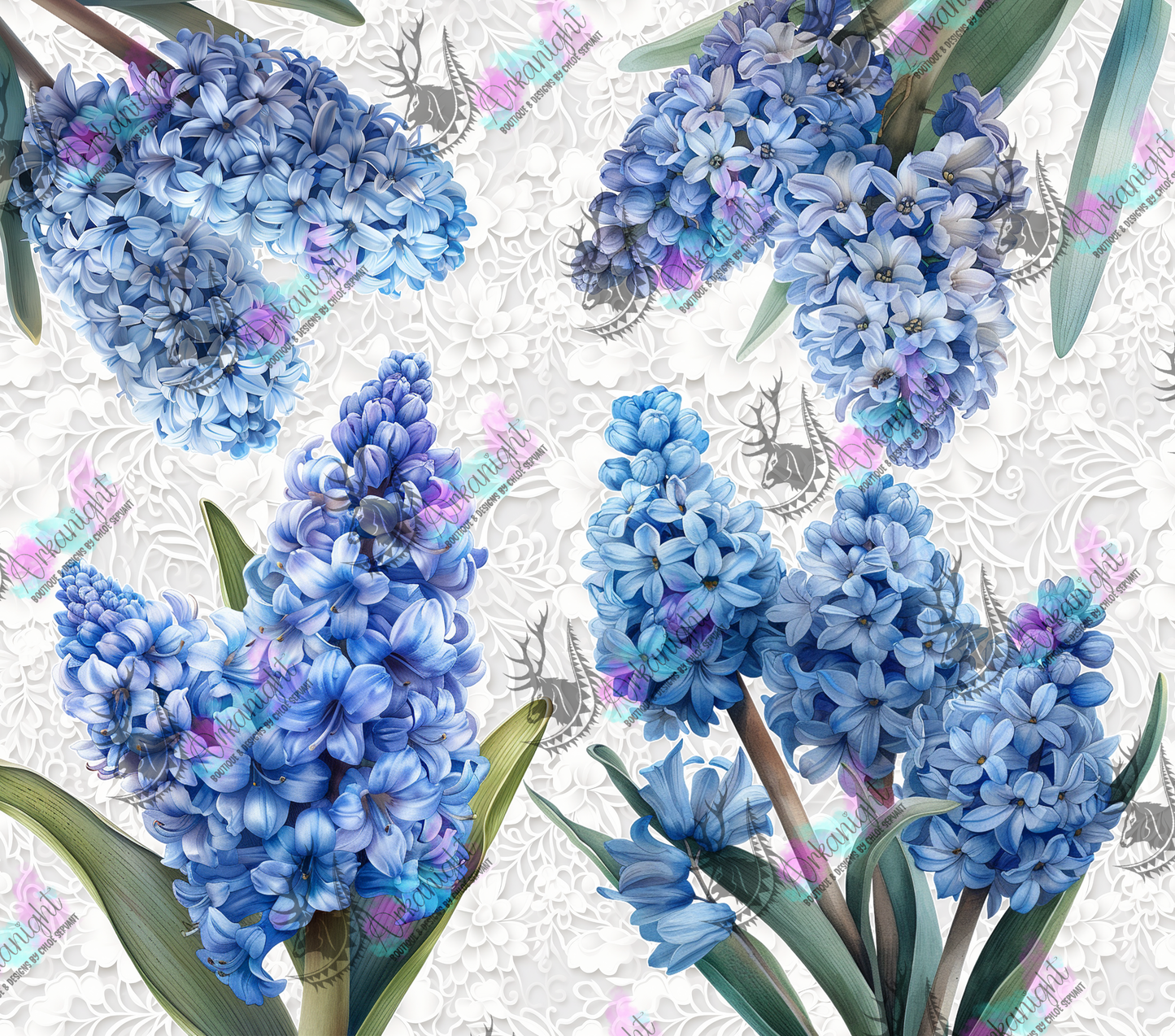 Numérique - Blue Hyacinthe and Lace