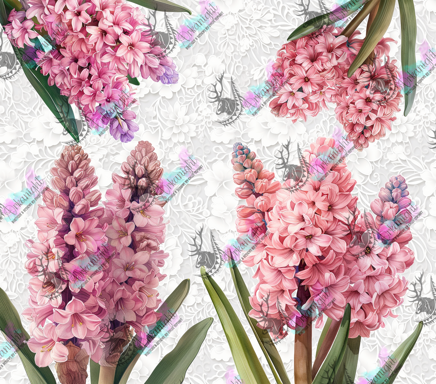 Numérique - Pink Hyacinthe and Lace