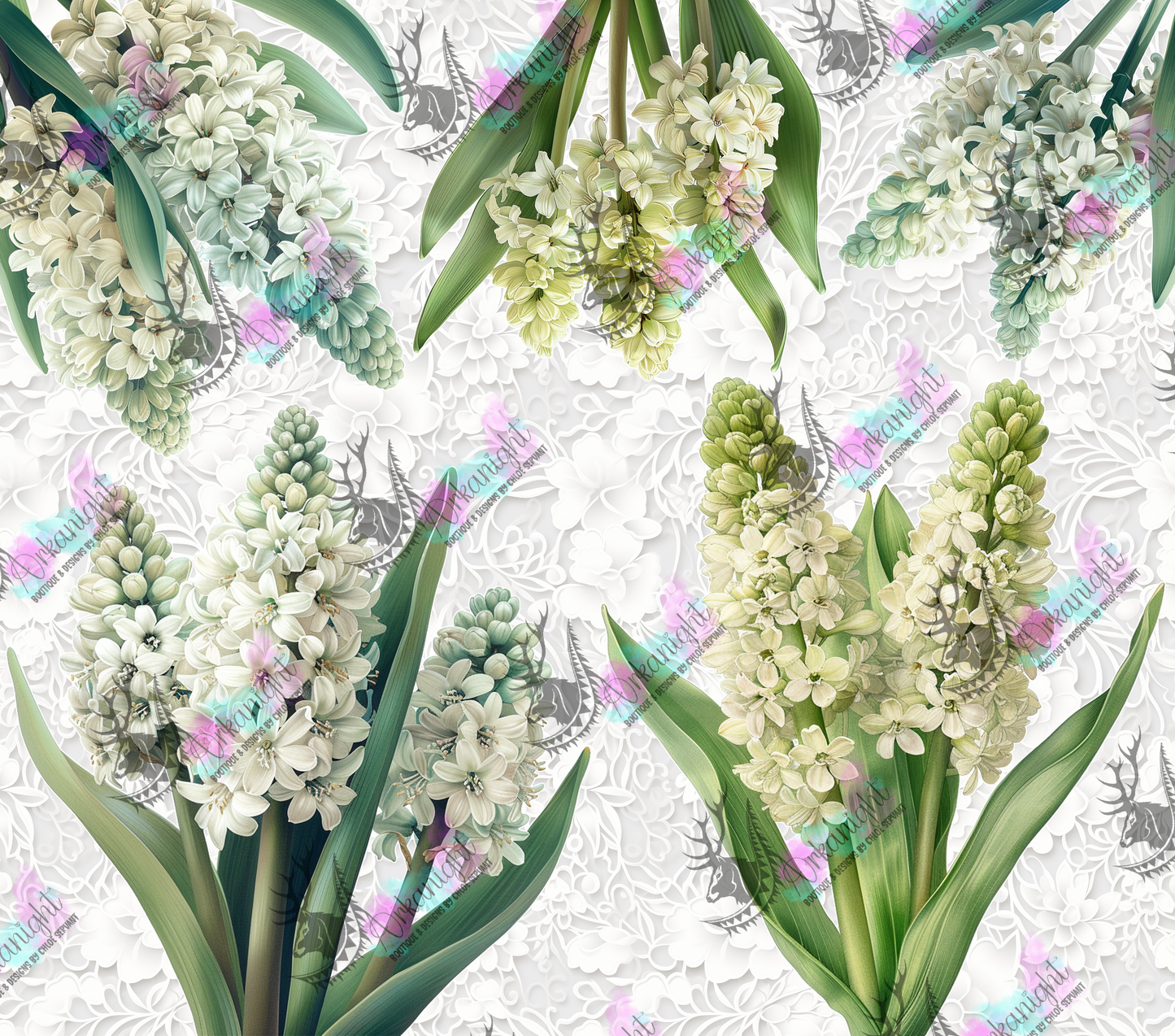 Numérique - White Hyacinthe and Lace