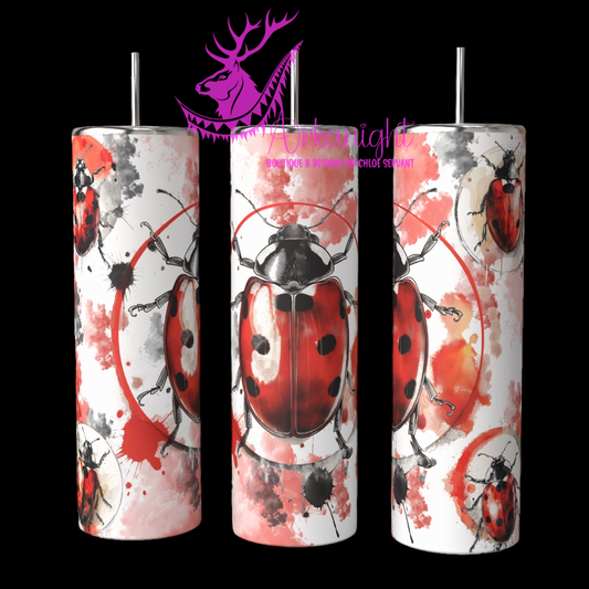 Gourde sur commande - Lines Arts - Vintage Ladybug