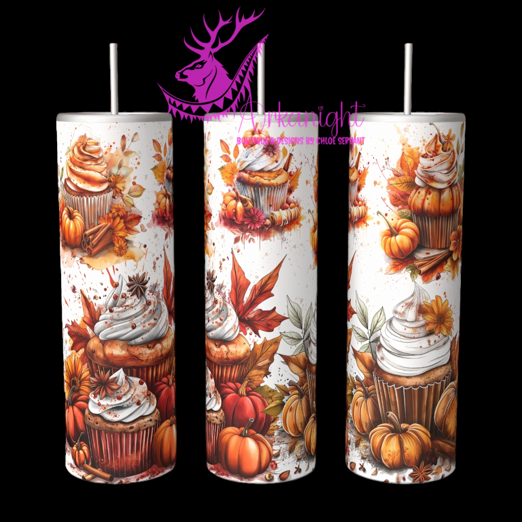 Gourde sur commande Autumn 2024 Pumpkin Spice cupcake Arkanight