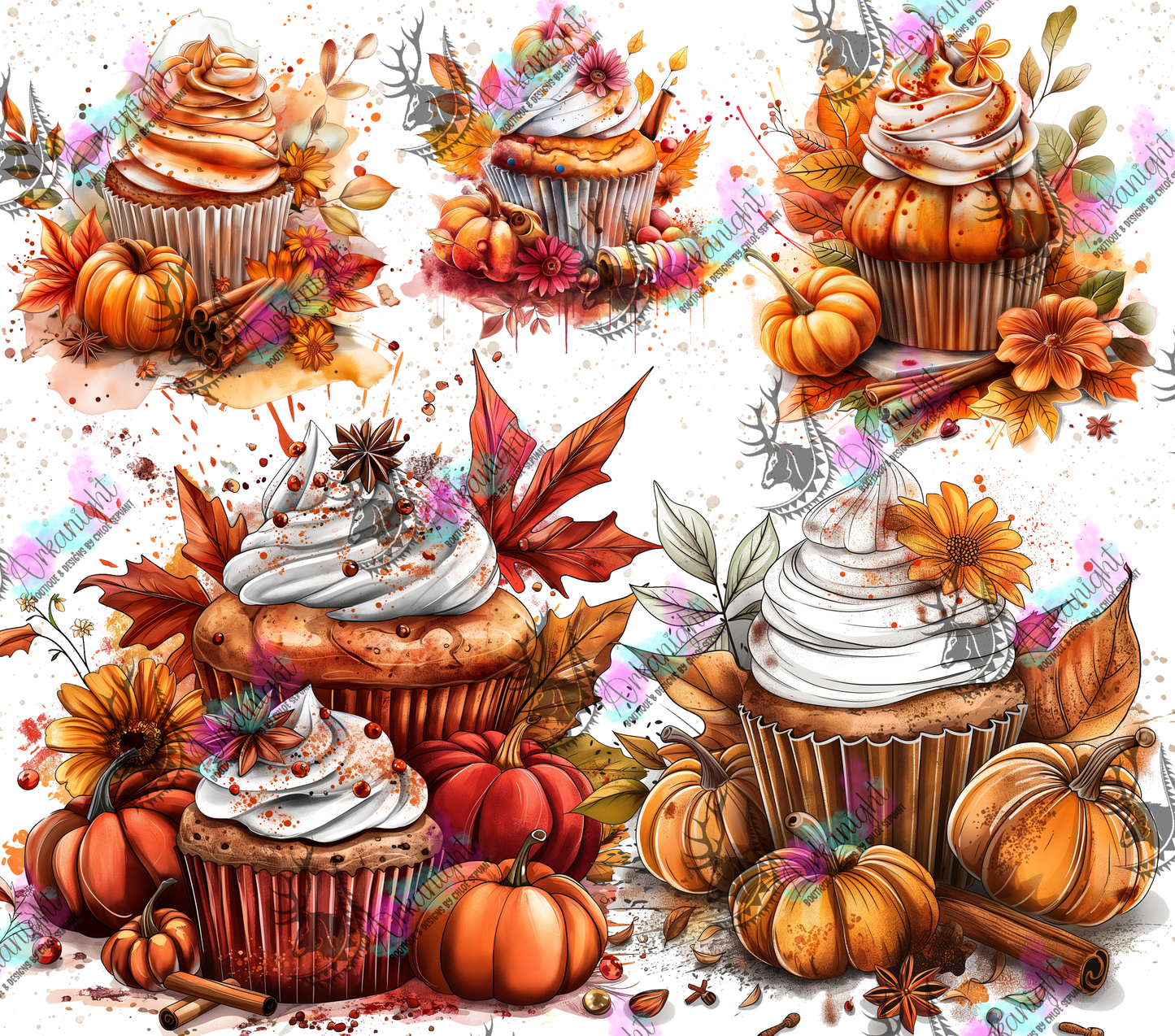 Numérique - Autumn 2024 - Pumpkin Space Cupcake