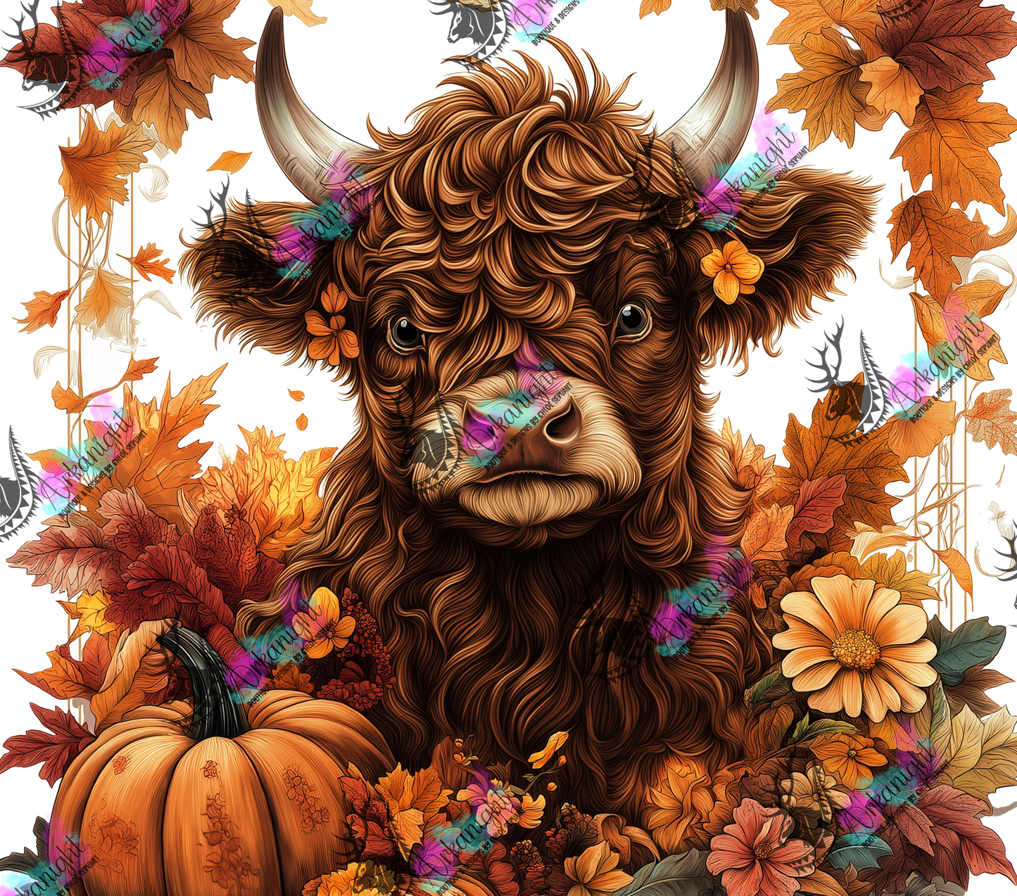 Numérique - Autumn 2024 - Autumn Dark Highland Cow