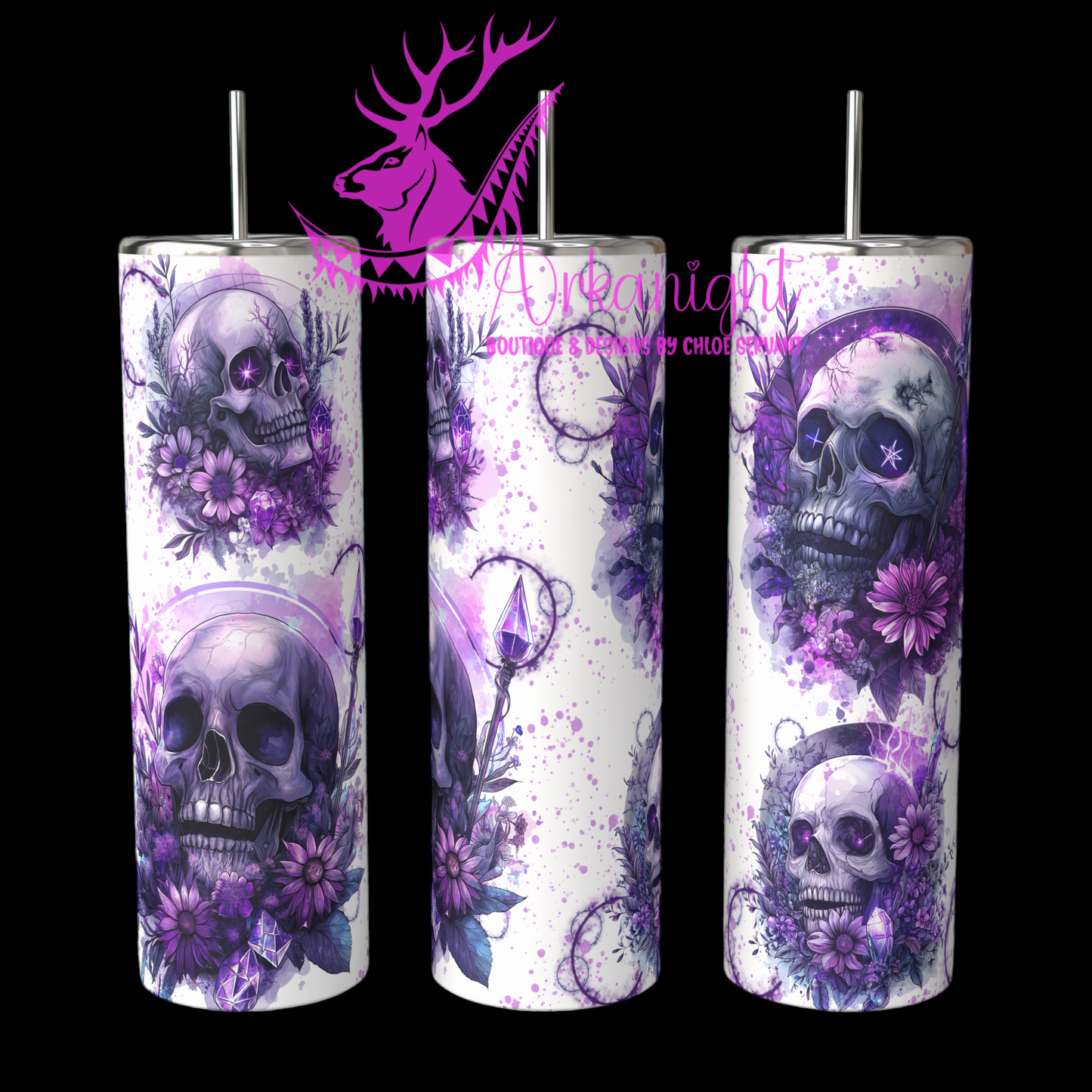 Gourde sur commande - Autumn 2024 - Purple Skull