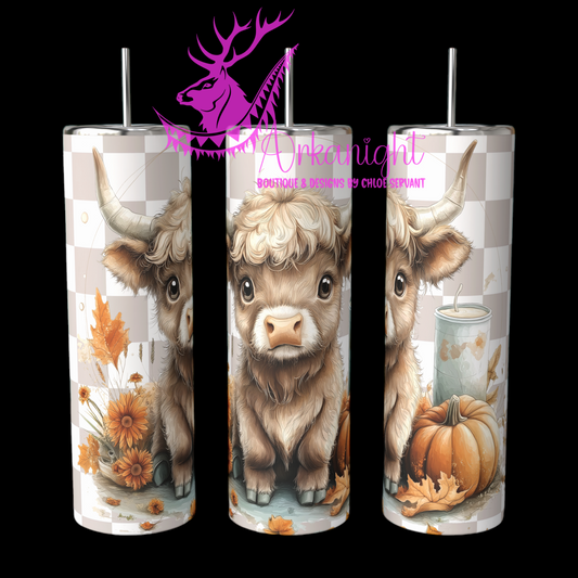 Gourde sur commande - Autumn 2024 - Cute Blond Baby Highland Cow