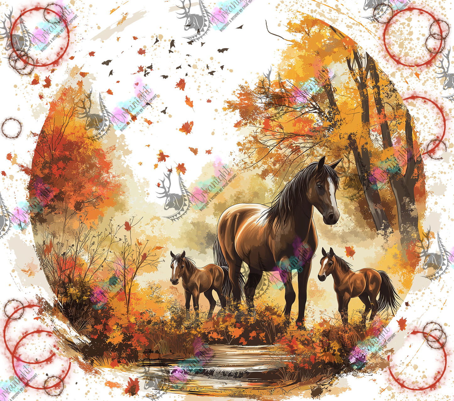 Numérique - Autumn 2024 - Collection Autumn at the zoo - Brown Horses