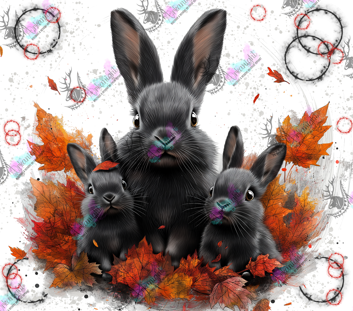 Numérique - Autumn 2024 - Collection Autumn at the zoo - Black Bunnies