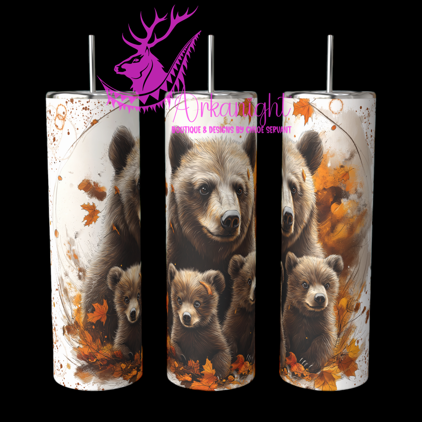 Gourde sur commande - Autumn 2024 - Collection Autumn at the Zoo - Bears