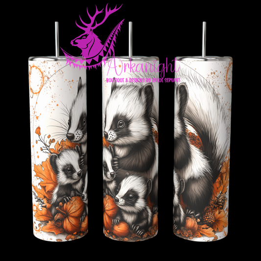 Gourde sur commande - Autumn 2024 - Collection Autumn at the Zoo - Skunk - 01