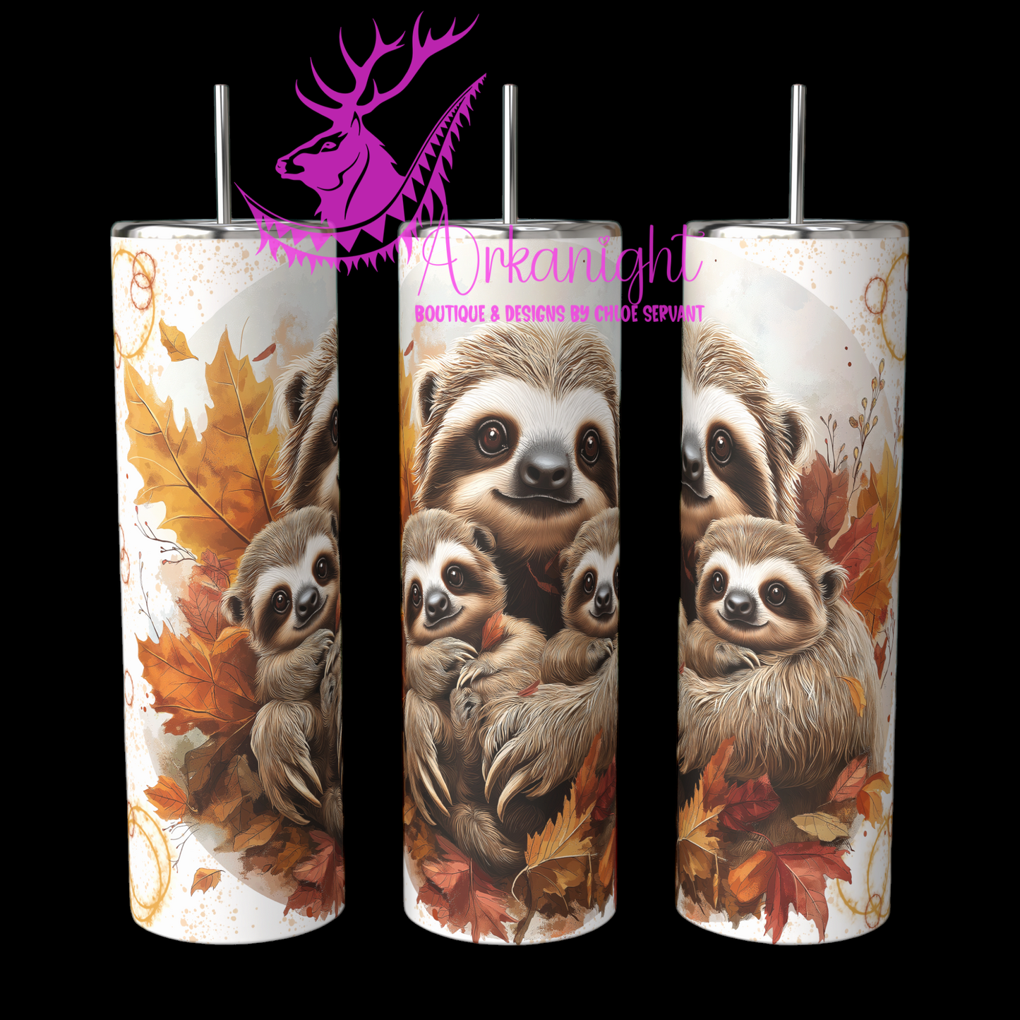 Gourde sur commande - Autumn 2024 - Collection Autumn at the Zoo - Sloth