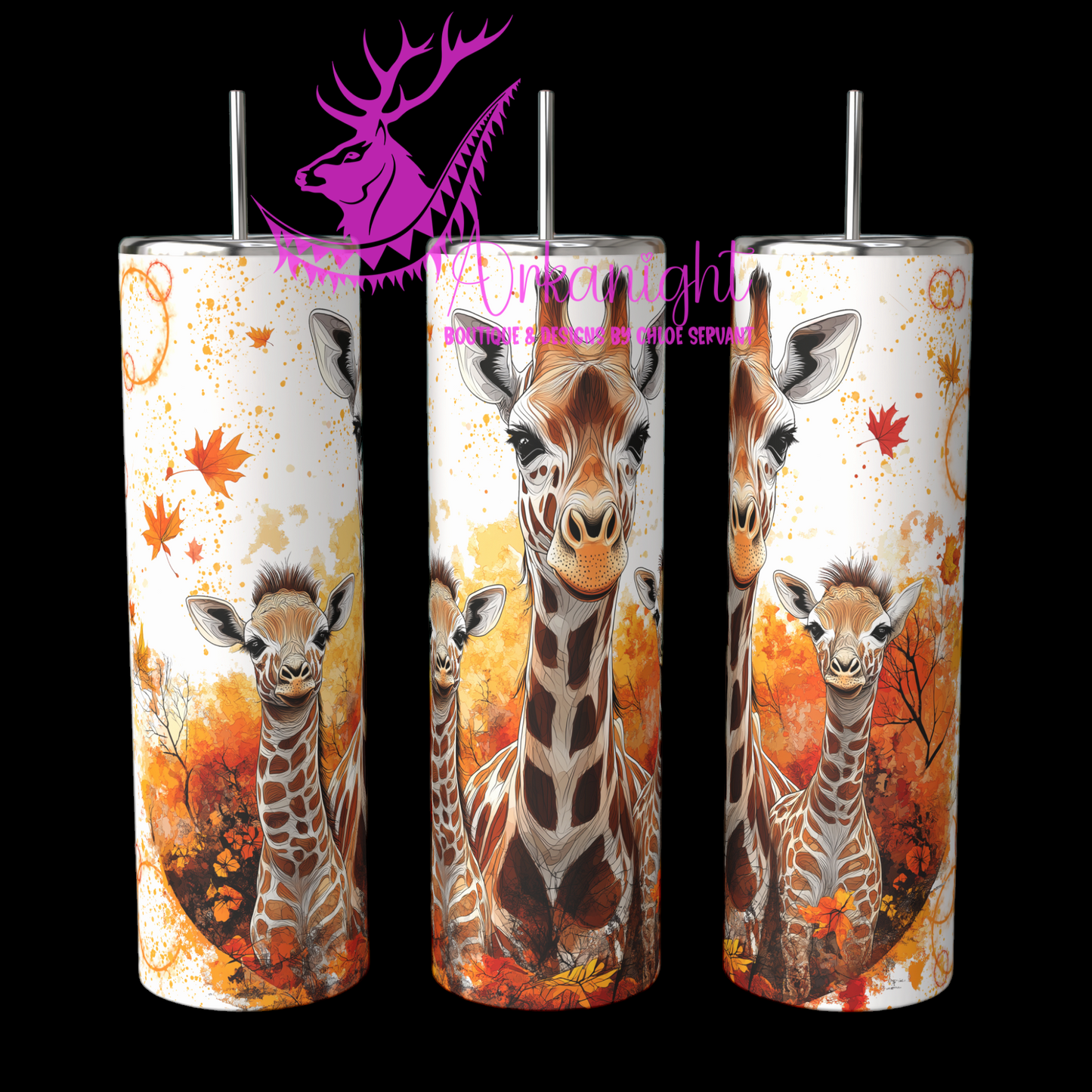 Gourde sur commande - Autumn 2024 - Collection Autumn at the Zoo - Giraffe