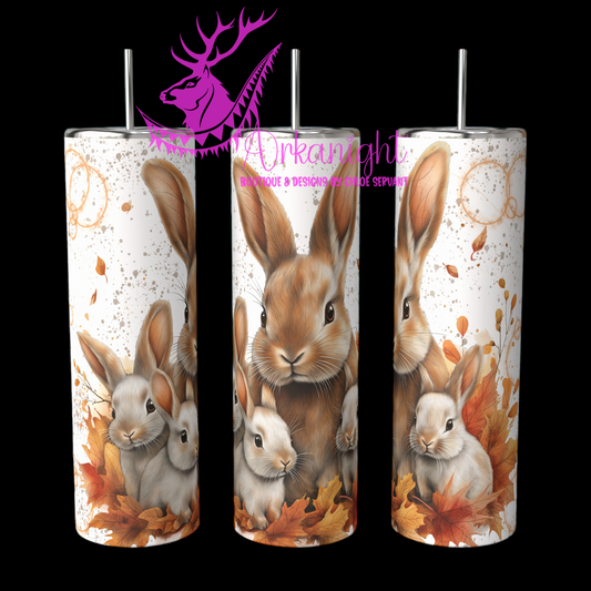 Gourde sur commande - Autumn 2024 - Collection Autumn at the Zoo - Bunnies-02