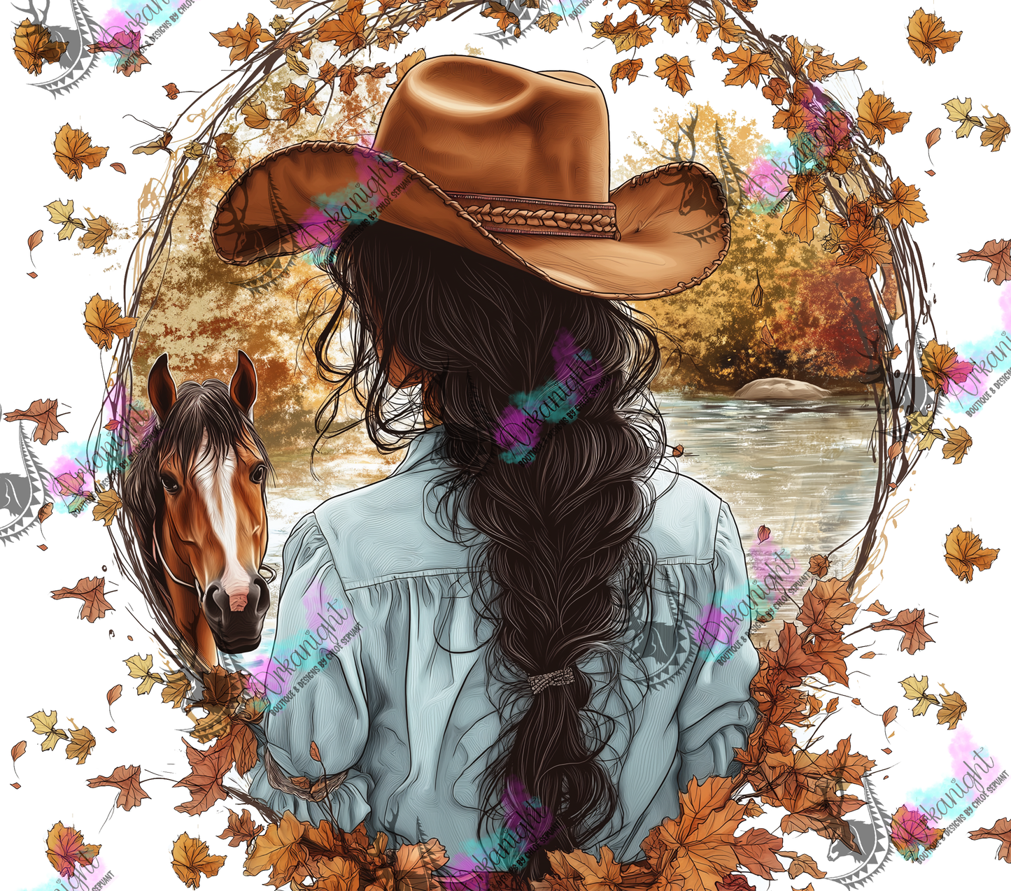 Numérique - Autumn 2024 - Collection Autumn at the Ranch - Cowgirl at the lake - 01