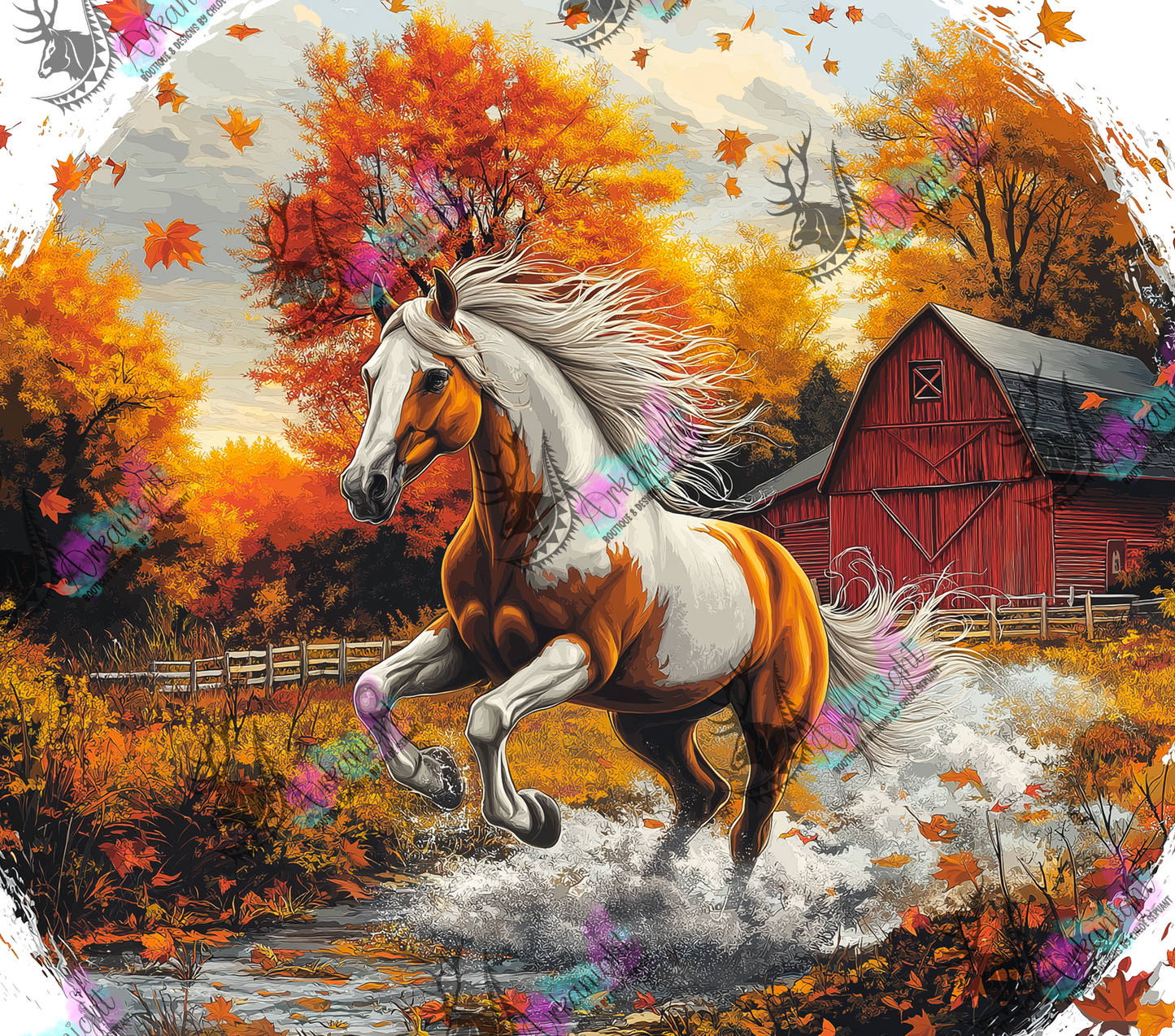 Numérique - Autumn 2024 - Collection Autumn at the Ranch - Paint Horse - 01