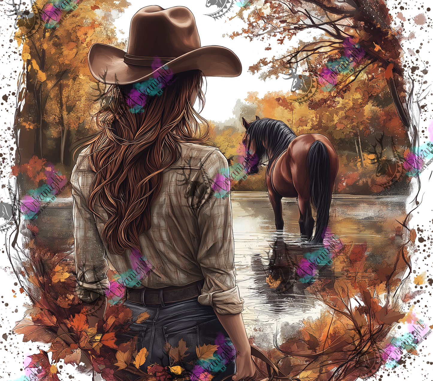 Numérique - Autumn 2024 - Collection Autumn at the Ranch - Cowgirl at the lake - 02