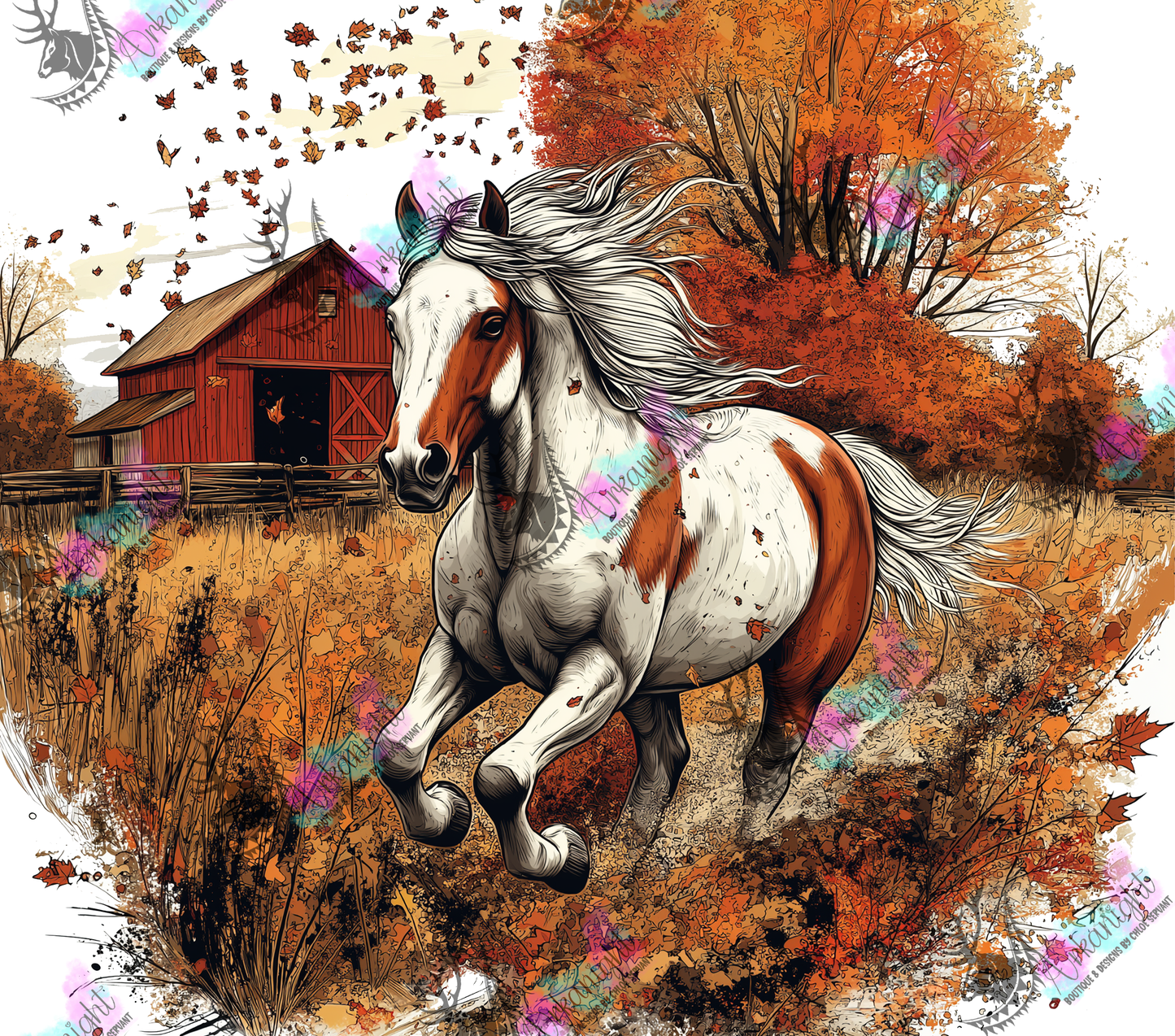 Numérique - Autumn 2024 - Collection Autumn at the Ranch - Paint Horse - 02