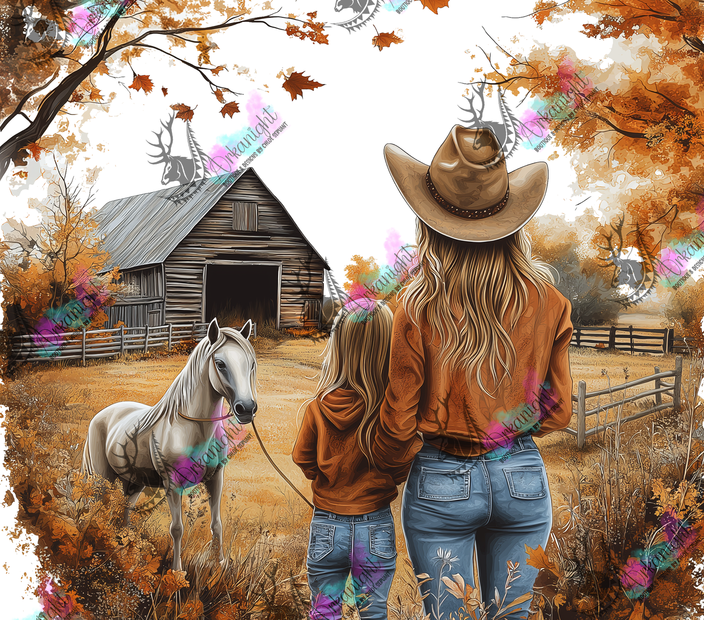 Numérique - Autumn 2024 - Collection Autumn at the Ranch - Cowgirl Mom & Daugther - 03