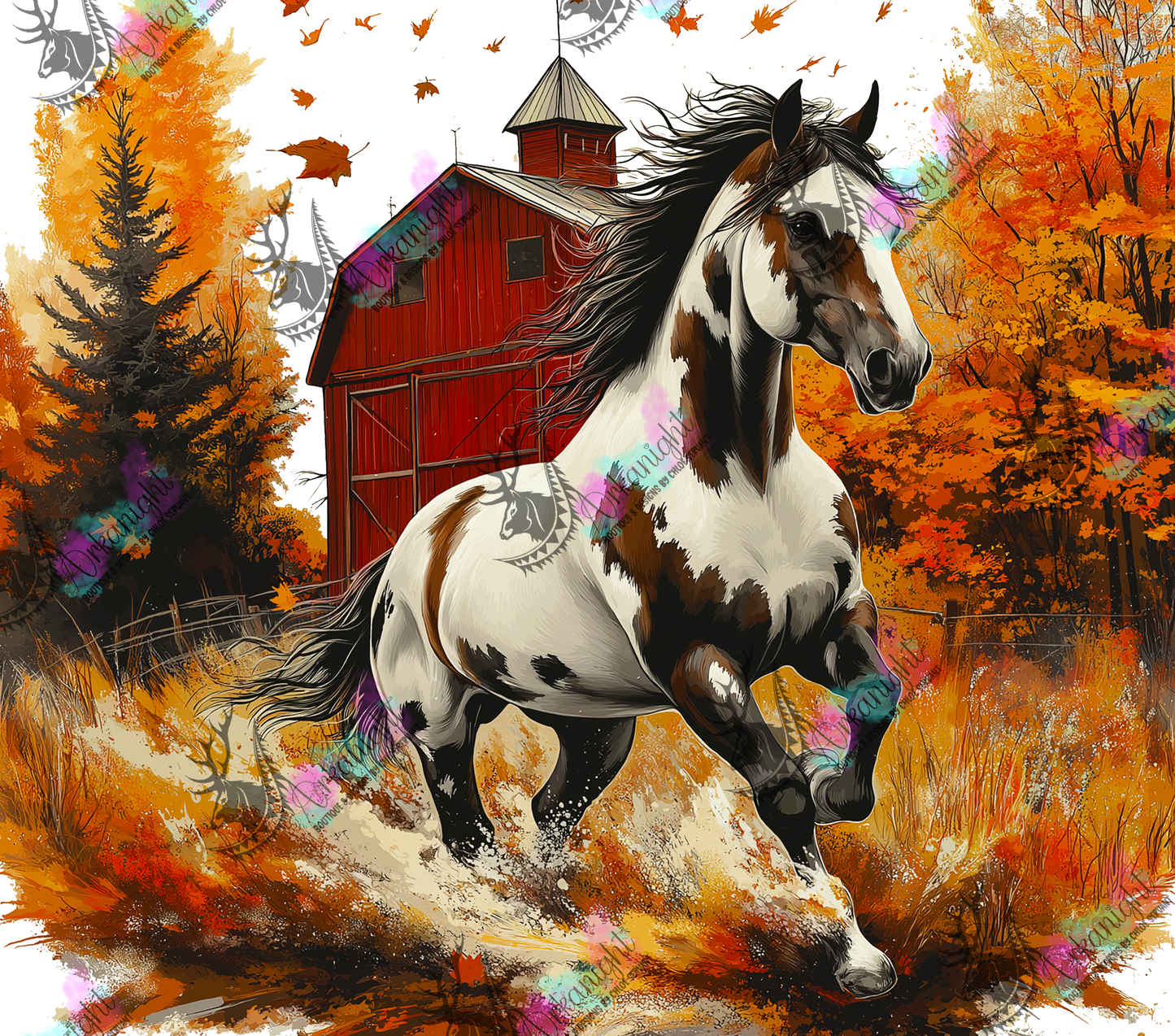 Numérique - Autumn 2024 - Collection Autumn at the Ranch - Paint Horse - 03