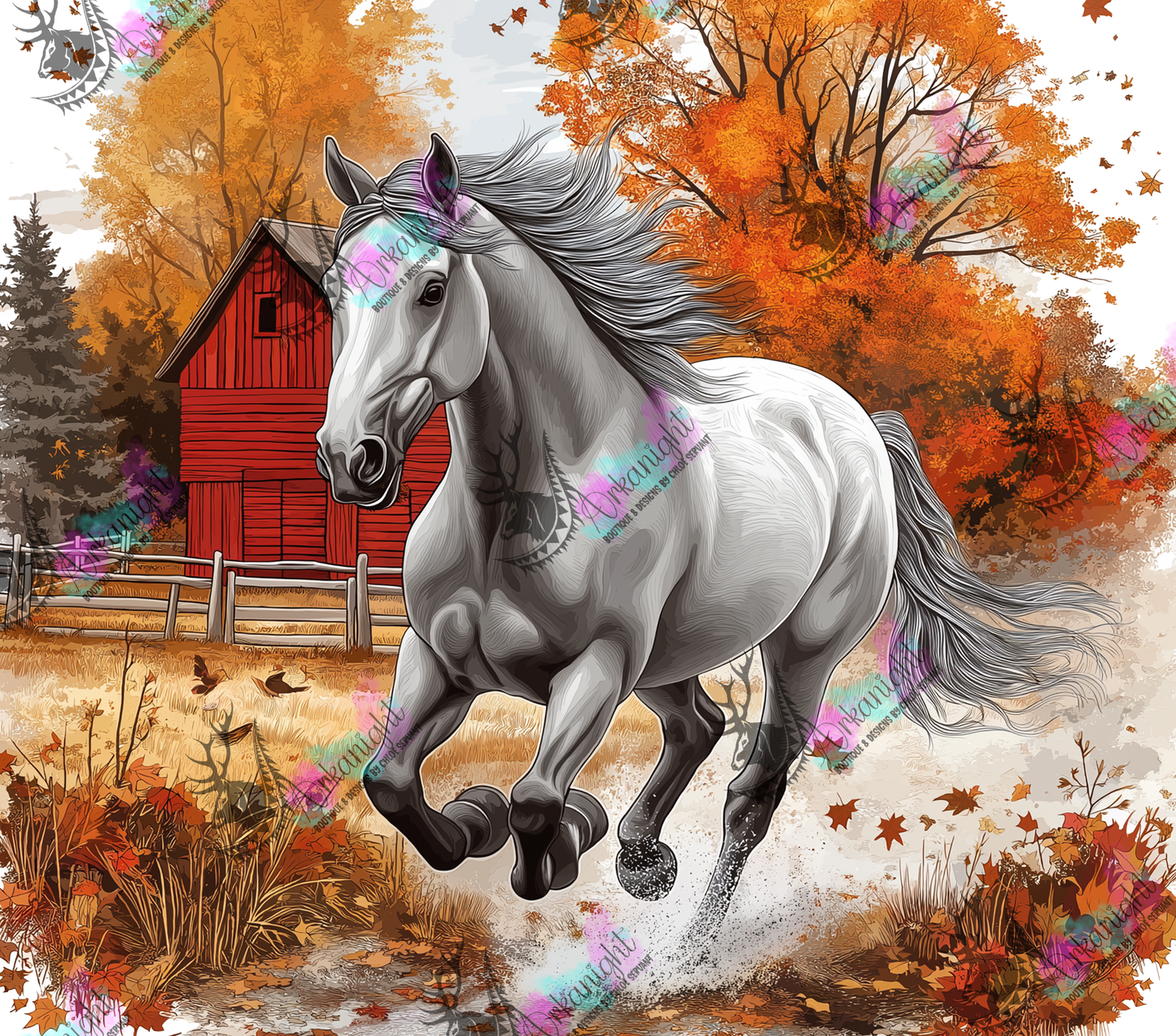 Numérique - Autumn 2024 - Collection Autumn at the Ranch - Grey Horse