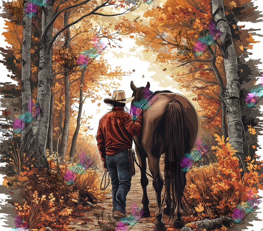 Impression - Autumn 2024 - Collection Autumn at the Ranch - Cowboy & Brown Quarter Horse