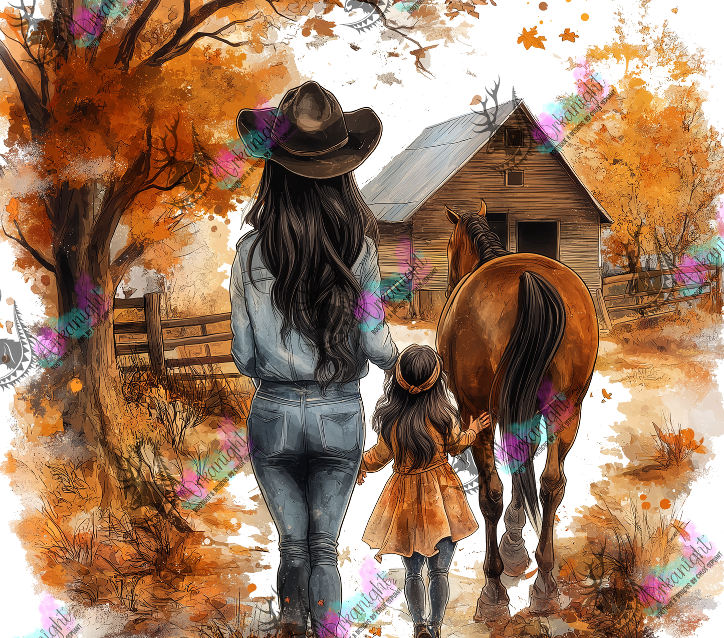 Numérique - Autumn 2024 - Collection Autumn at the Ranch - Cowgirl Mom & Daugther - 05